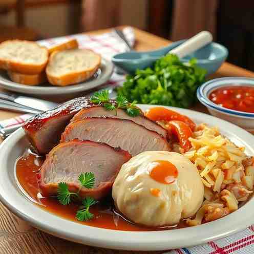 Czech Food Recipes - Make Knedlo Vepřo Zelo Today